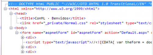 HTML структура без кода Google Analytics