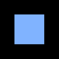 синий квадрат с черным фоном-нужно построить это как 3D-срез без черного фона