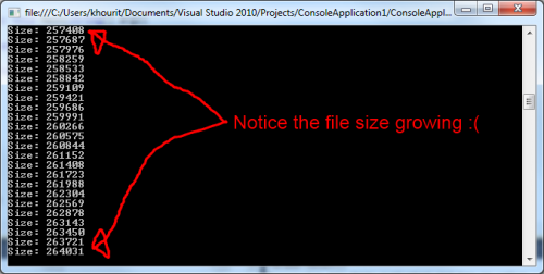 Aspose растущий размер файла скриншот